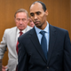 In this June 7, 2019 file photo, former Minneapolis police officer Mohamed Noor walks to the podium to be sentenced at Hennepin County District Court in Minneapolis. The Minnesota Supreme Court on Wednesday, Sept. 15, 2021, reversed the third-degree murder conviction of Noor, who fatally shot an Australian woman in 2017, saying the charge doesn’t fit the circumstances in this case.